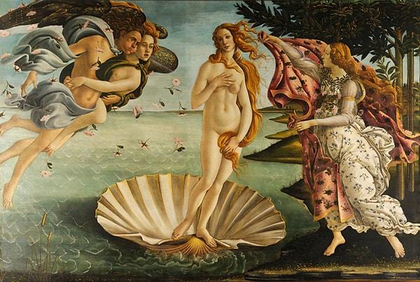 3. The Birth of Venus, Sandro Botticelli, 1482-1486.