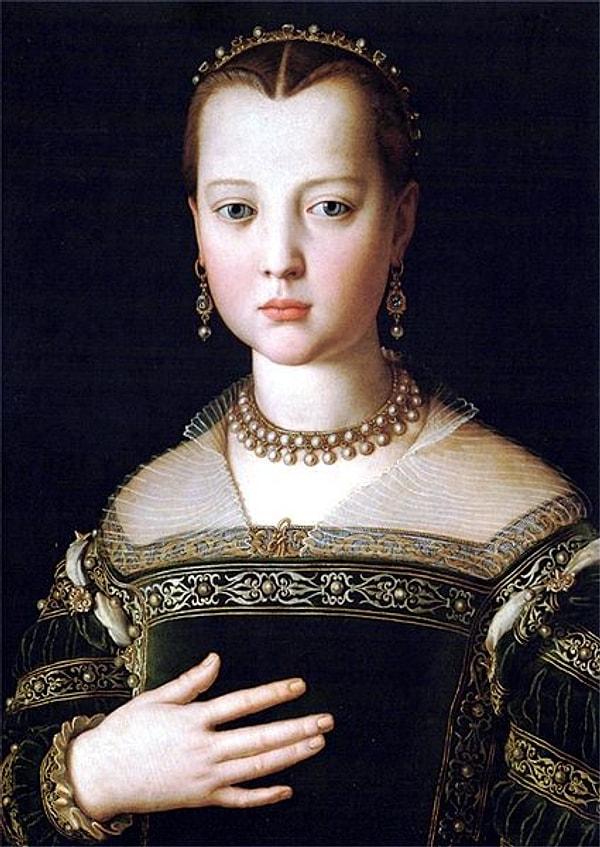 4. Maria (di Cosimo I) de' Medici, Agnolo Bronzino, 1551.