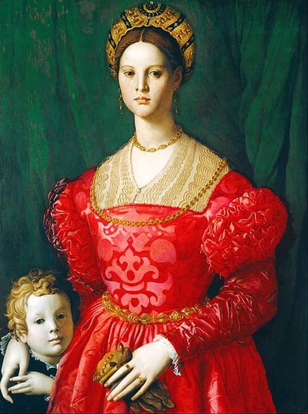 6. A Young Woman and Her Little Boy, Agnolo Bronzino, 1540.