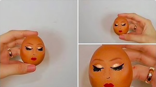 10. Макияж на яйце?