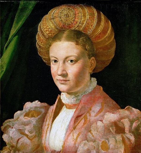17. Portrait of a Young Woman, Parmigianino, 1530.