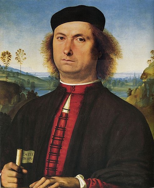 18. Portrait of Francesco delle Opere, Pietro Perugino, 1494.