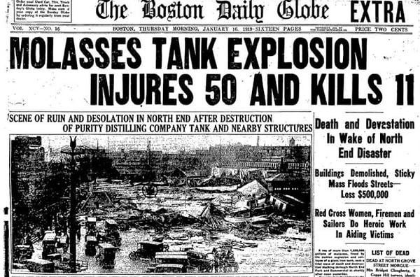 6. Yaklaşık 100 yıl önce gerçekleşen Boston pekmez seli felaketi 21 kişiyi öldürdü.
