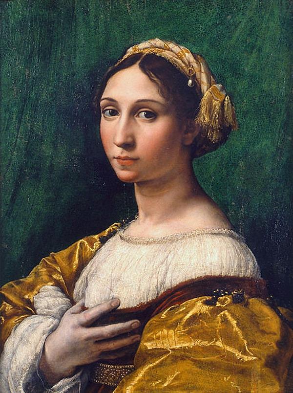 23. Portrait of a young woman, Raffaello Sanzio.