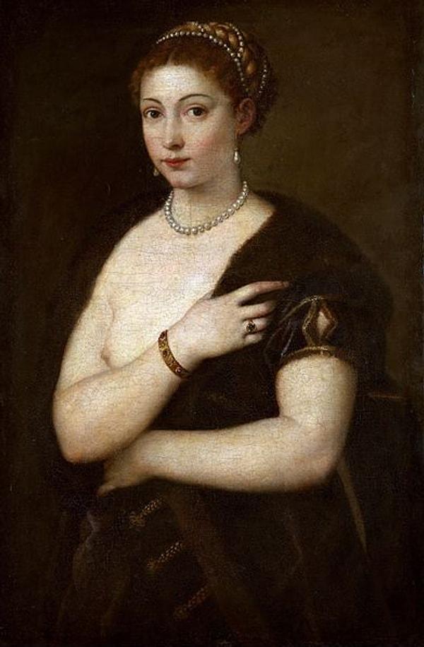31. Girl in the fur, Titian, 1535-1537.