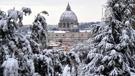 Roma'ya Altı Yıl Sonra Kar Yağdı, Ordu Göreve Çağrıldı