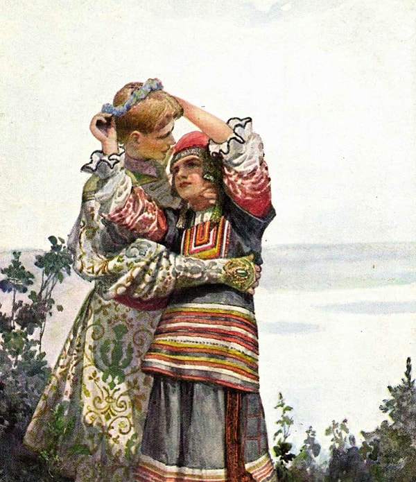 4. Влюблённая женщина всегда хотела чем-то впечатлить своего кавалера, и в этом случае роль сыграло красивое платье!