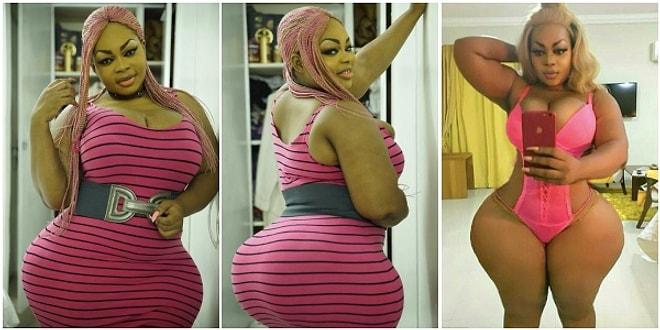 Estetik Yok, Photoshop Yok! 153 Santimetrelik Doğal Kalçalarıyla Afrika'nın Kim Kardashian'ı!
