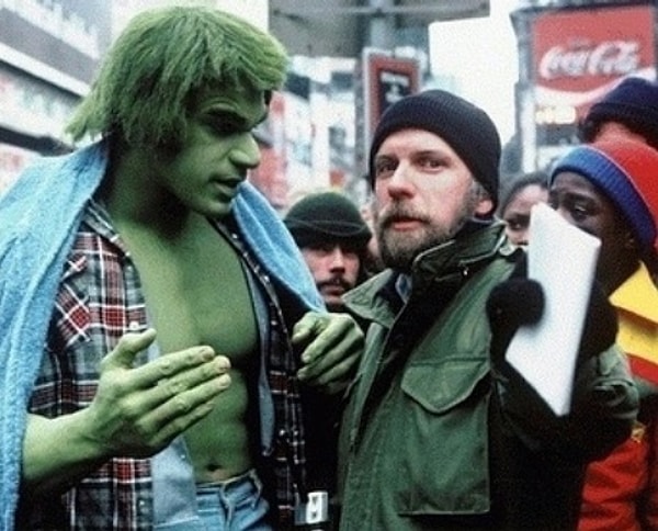 3. Объяснение сцены на съемках "Халка"