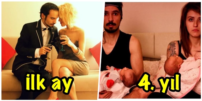 Evliliğin İlk Zamanları ve İlerleyen Aylarının Karşılaştırmasını Yapıp Bize Gönderen 12 Takipçimiz