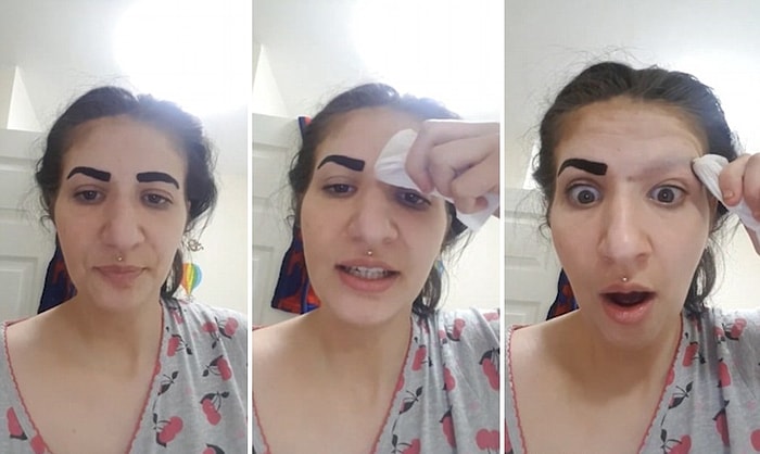 İnternetten Sipariş Ettiği Ürünü Denerken Kaşlarını Kaybeden Kadının Yaşadığı Efsane Şok