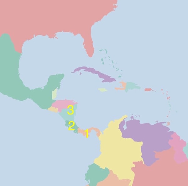 9. Под какой цифрой скрывается Коста-Рика?