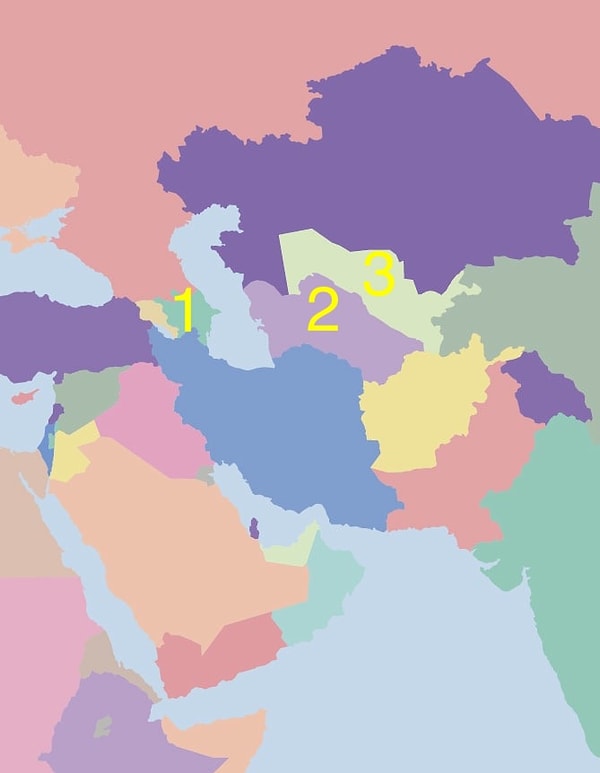 12. Отыщите на карте Туркменистан: