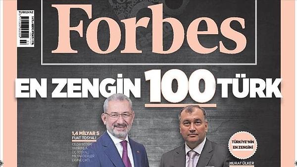 "En Zengin 100 Türk" listesinde  4,8 milyar dolarlık kişisel serveti ile Murat Ülker zirveye oturmuştu.