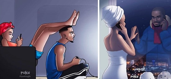 Ganalı Sanatçıdan Her İlişkinin En Tatlı ve En Gerçek Anlarını Gözler Önüne Seren 15 İllüstrasyon