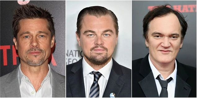 Pitt ve Dicaprio Tarantino Filminde Bir Arada 87