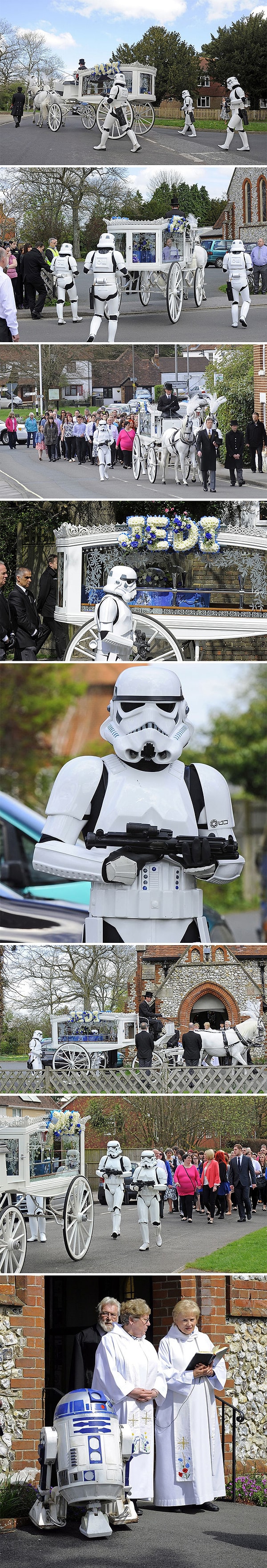 3. "4-летний ребенок попросил, чтобы его похороны были в стиле "Звездных войн"