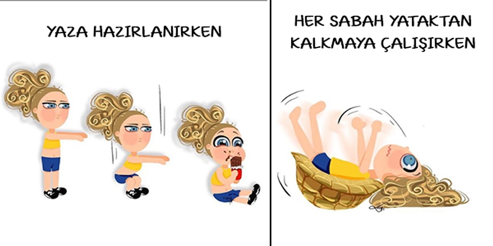 Hayatın İçinden Onlarca Detayın Yer Aldığı Bu Karikatürler Size de Çok Tanıdık Gelecek!