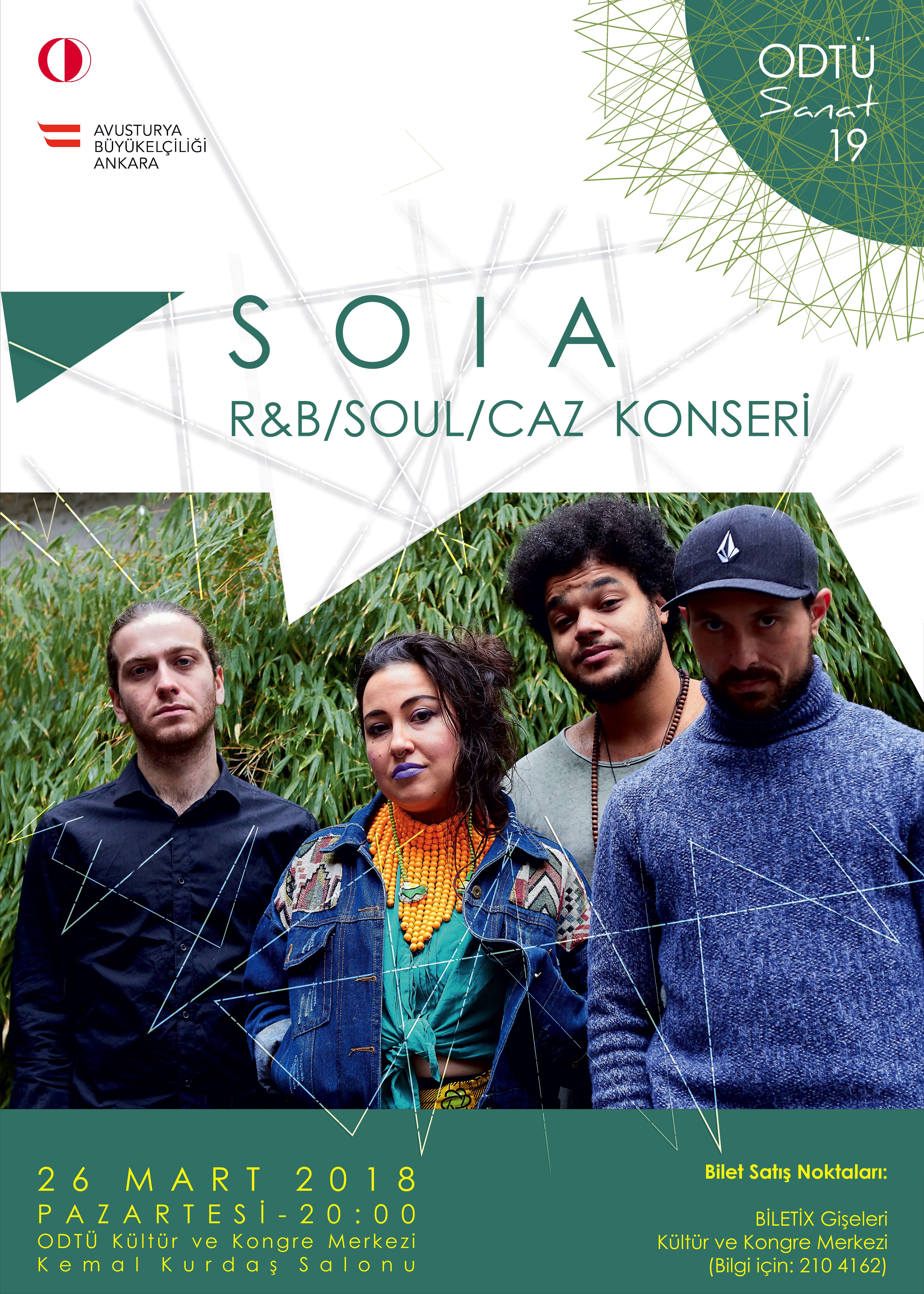 Bu yıl katılacak en iddialı müzisyenler arasında Avusturyalı R&B ve soul grubu Soia var!