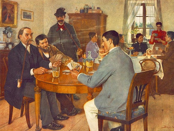 5. Можно ли было хохотать за столом?