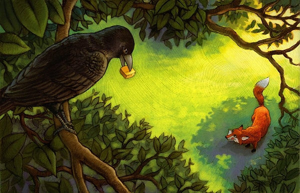 2. После какой по счету похвалы ворона выронила сыр в басне «Ворона и лисица»?