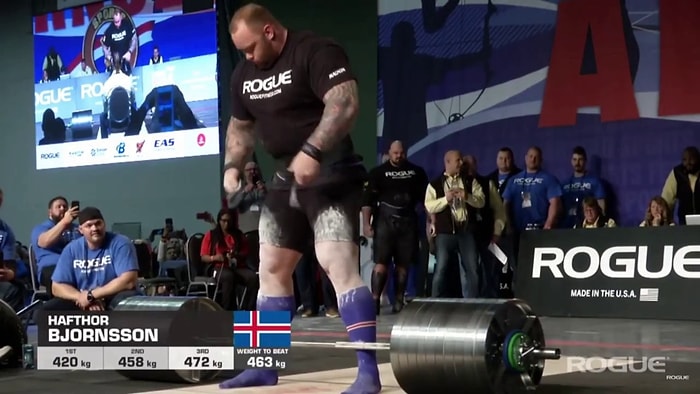 Game of Thrones'un 'Dağ'ı Hafthor Bjornsson 472 Kilo Kaldırarak Rekor Kırdı!