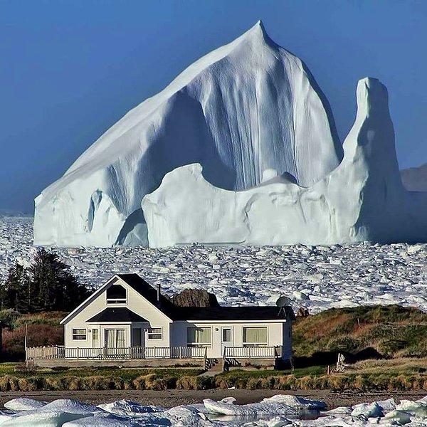 10. Buzdağı manzaralı bir ev, izlemesi enfes fakat ya erirse diye düşündürüyor.