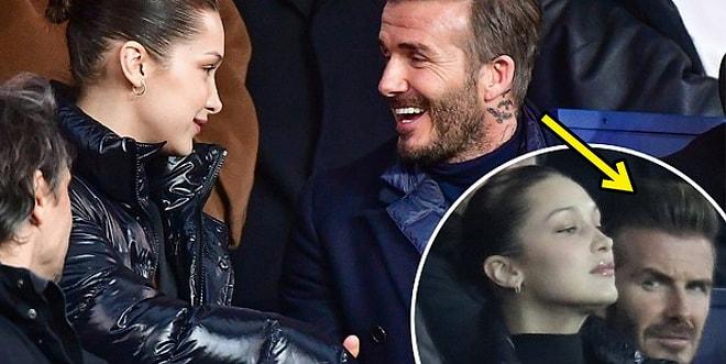 Ahmet Kural Sıla'ya Böyle Bakmadı! Real Madrid Maçında Dikkat Çeken David Beckham ve Bella Hadid Yakınlaşması