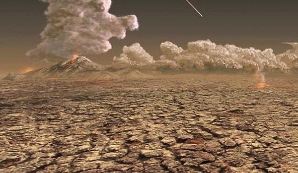 7. İlk kitlesel yok oluş nasıl gerçekleşmiş olabilir? Volkan patlamaları, kömür gazları, Dünya'ya çarpan bir meteor?