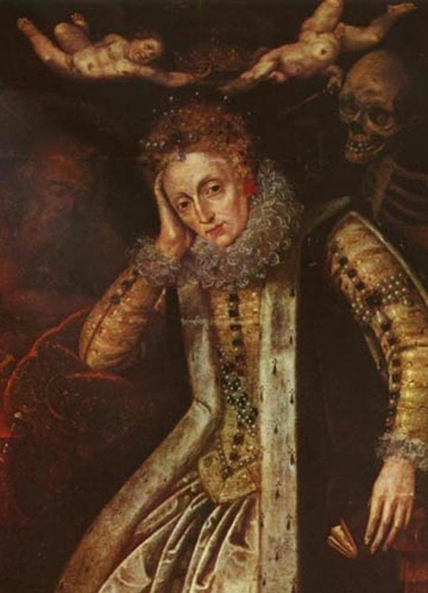 11. İngiltere Kraliçesi I. Elizabeth, 1610.