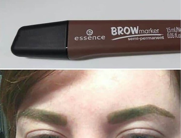 5. Отличный карандаш для тех, кто хотел зеленые брови.