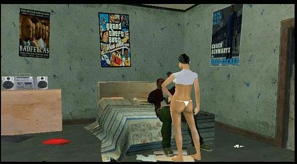 Grand Theft Auto: San Andreas'da gizlenen abartılı seks sahneleri vardı.