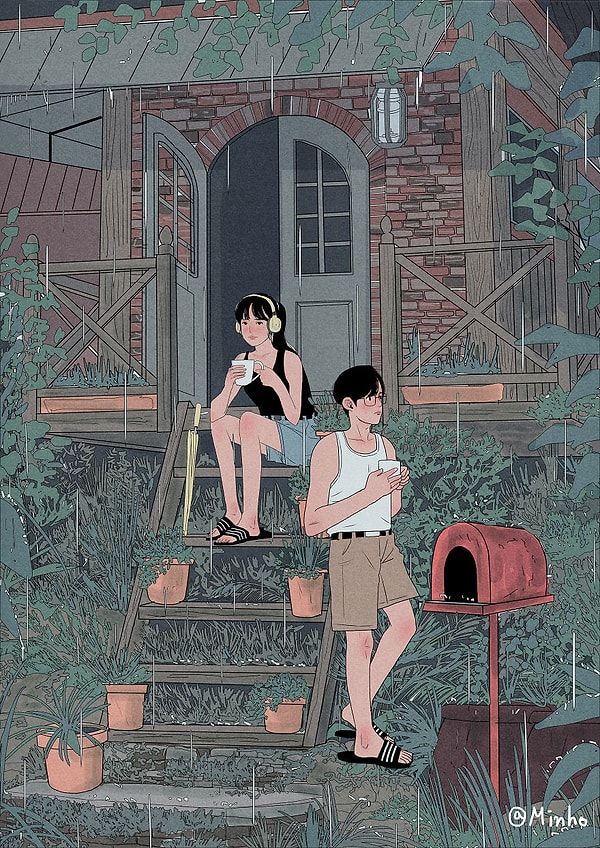 8. "Слушать дождь"