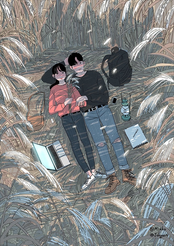 14. "Лежать в траве"