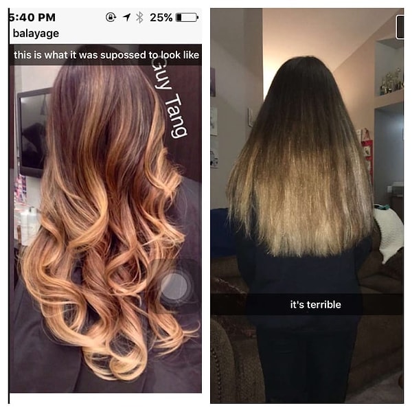 10. Бедняжка хотела попробовать модное окрашивание...