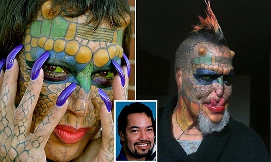 Bir Ejderhaya Benzeme Yolunda Kulaklarını ve Burnunu Kestiren 55 Yaşındaki Trans Kadın