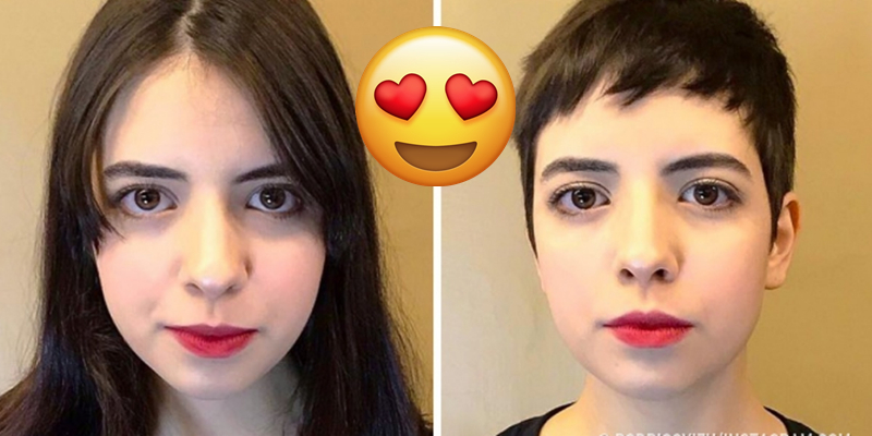 Uzun Saçlarını Kestiren Kadının Değişimi 52