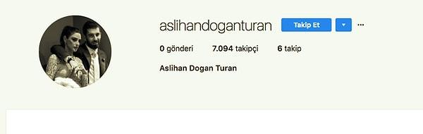Ardından ise Aslıhan'ın yeni soyadı ile hemen yeni bir Instagram sayfası açtığı iddia edildi.