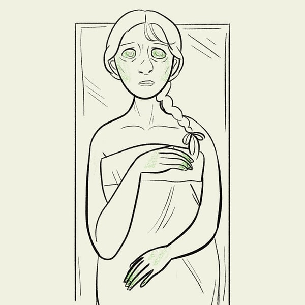 10. Мышьяк настолько сильно проник в организм бедняжки, что белки ее глаз и ногти позеленели, ее рвало зеленым, а перед тем как умереть, женщина утверждала, что видит все вокруг зеленым. Ей было всего 19.