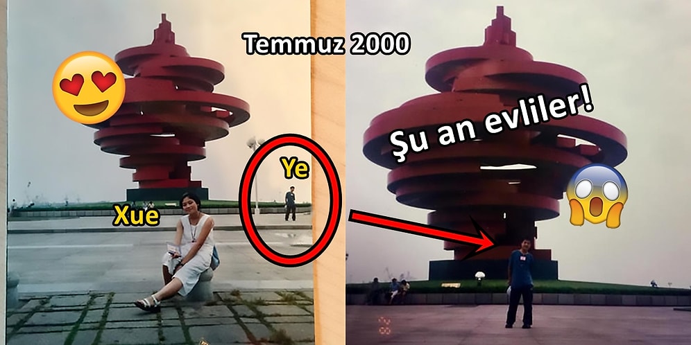 Tesadüfün Böylesi: Eşinin 18 Yıl Önce Tatilde Çektirdiği Fotoğrafta Kendisini Gören Çinli Adam