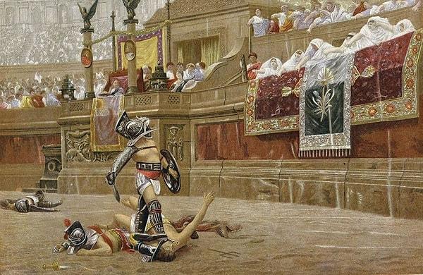 15. Kana susamışlığı hobi olarak görüyorlardı. Sırf eğlence için binlerce gladyatör ve hayvan oyun sırasında öldü.