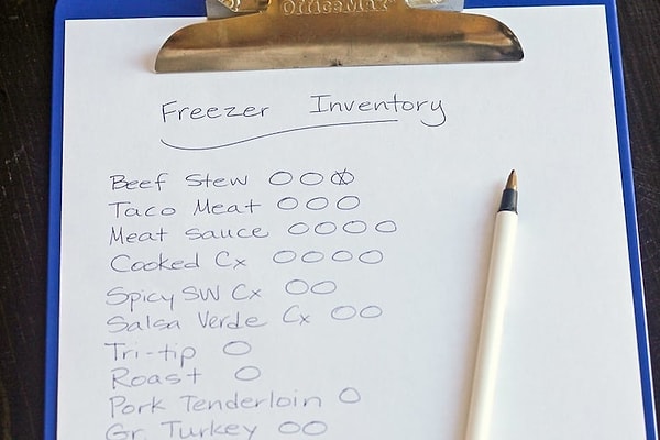 17. Ведите список того, что есть в морозилке
