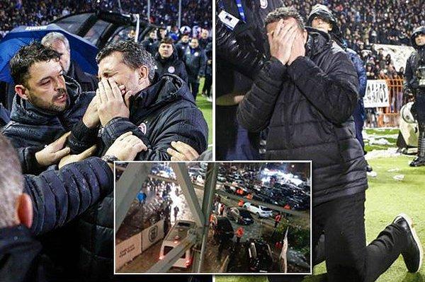 Bu sezon şampiyonluk mücadelesi veren PAOK, geçen ay da benzer bir olay ile gündeme geldi. Ligin 23'üncü haftasında Toumba Stadı'nda PAOK ve zirvenin diğer ortağı Olympiakos arasındaki maç, konuk ekibin teknik direktörü atılan yabancı maddeyle yaralanmasının ardından başlamadan ertelenmişti.