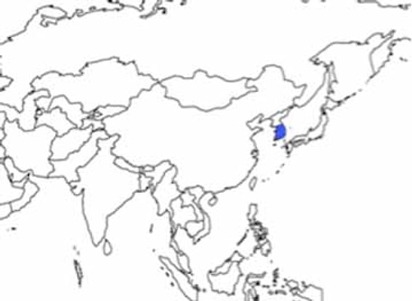 5. Какая страна выделена на карте?
