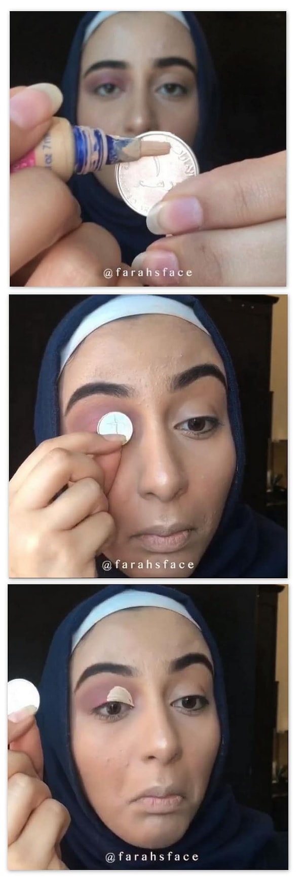 18. Идеально прорисовать складку века поможет монетка: