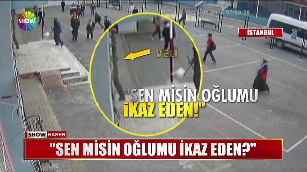 'Sen Benim Oğlumu Nasıl İkaz Edersin' Diyerek Öğretmene Saldıran Veli