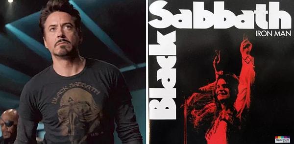 18. 'The Avengers'da, Tony Black Sabbath tişörtü giyiyor, grubun 'Iron Man' adlı bir şarkısı var.