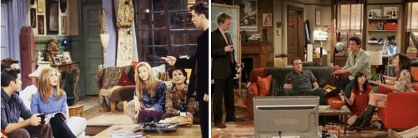 1. İki dizide de (Barney dışında) karakterler apartman dairesinde yaşıyor.