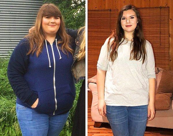 19. Sadece 8 ayda 40 kiloya veda etmiş.