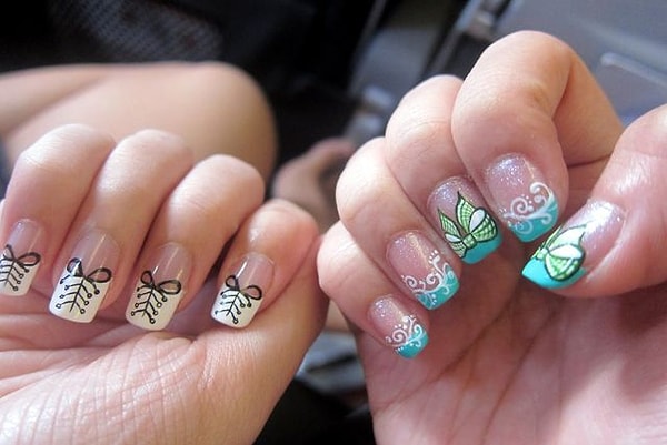 3. Рисунки на ногтях